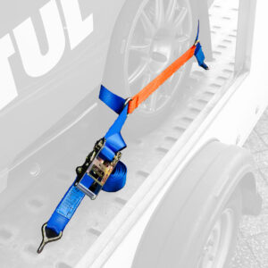 spanband voor autotransporter  overval-model blauw/oranje 50mm 3900mm Novio Cargo