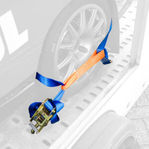 spanband voor autotransporter met verbindingslus blauw/verbindingslus oranje 50mm x 3500mm Novio Cargo