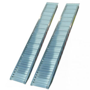 set oprijplaten recht aluminium 2500 x 360 opleglip ( L standaard )