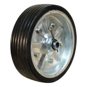wiel Ø200x60mm stalen velg + asbus + splitpen t.b.v. 879.200.600.682