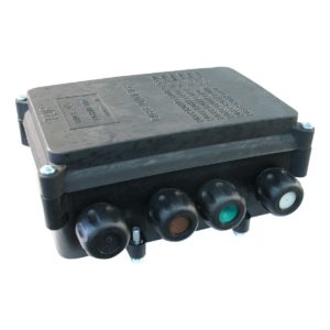 kabelverbindingsdoos 8-polig , AMP 6,3mm vlaksteker