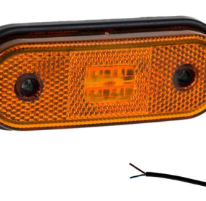 zijmarkeringslamp oranje 0.5m kabel, open eind 12-24V