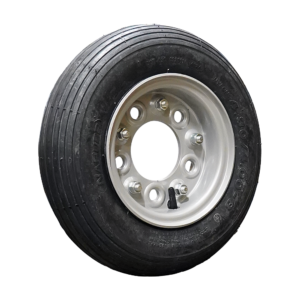 luchtband + wiel 4.80/4.00-8 S-2301 4PR + 3.00D-8 ET0 94/140/5 staal, zilvergrijs