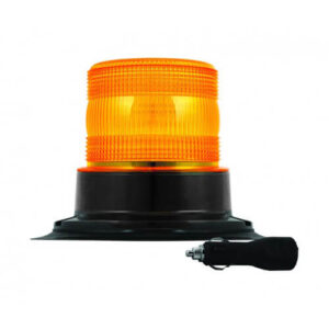 Flits/zwaailamp led oranje 9/30 V ø148 x 135mm Krulsnoer met sigarettenaansteker IP67 8x 2watt LEDs CE, ECE-R10 / R65