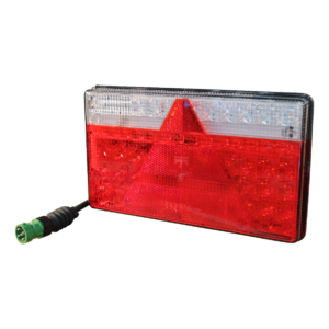 achterlicht Multiled II rechts 5 PIN's bajonet green + 0.5m kabel, 5 x 1mm²