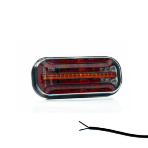achterlicht LED universeel 1000mm kabel remlicht knipperlicht kentekenlicht  achteruitrijlamp achterlicht rechthoek reflector IP68 12/24 V
