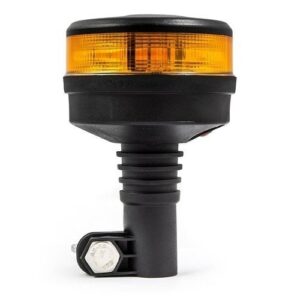 LED zwaailamp | amber met amber lens | R65 | 12-24V | DIN-voet