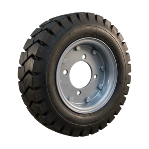 luchtband + wiel 5.00-8 V-2502 8PR + 3.00D-8 ET0 60/100/4 staal, zilvergrijs