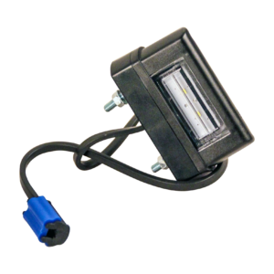 kentekenlamp LED 12/24 V 83 x 50 x 30mm DC kabel 200mm, 0,75mm² 45mm  CE, ECE-R10 / R7 / R4 wit