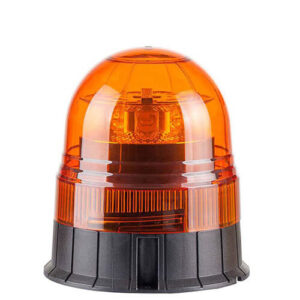 zwaailamp oranje 12/24 V Ø142 x 168 mm 20 cm kabel IP56 8 x 3W High power LED's CE, ECE-R10 / R65