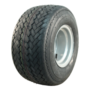 luchtband + wiel 18x8.50-8 V-3504 4PR + 7.00Bx8H2 ET-2 60/100/4 staal zilvergrijs
