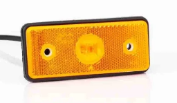 LED zijmarkeringslamp oranje open draadeind 12-24V
