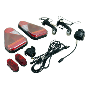 LED verlichtingsset plug and play 13-polige stekker 12-24V , inclusief 2x contourlamp, 4x zijmarkeringslamp, 2x breedtelamp, 2x kentekenlamp