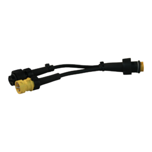 adapterkabel voor standaard 5p bajonet kabel, 2 x 5p bajonet + aftakking voor mist-, achteruitrijlamp 2x10cm