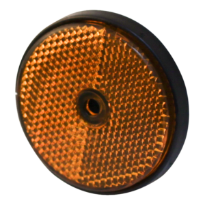 reflector Ø oranje opschroefbaar Ø80