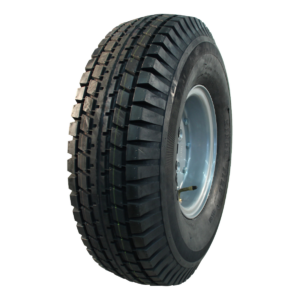 luchtband + wiel 6.00-9 V-6509 10PR + 4.00E-9 ET0 94/140/5 95 L staal zilvergrijs
