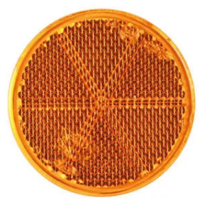 reflector Ø oranje plakmontage Ø60