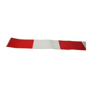 markeringstape breedte 92mm , lengte 1000mm rood / wit