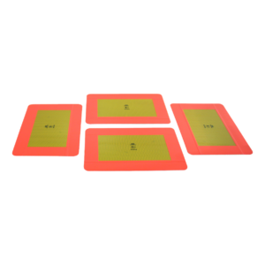 markeringsbord opleggers >3500kg geel met rode rand 4 x  (283 x 197mm)
