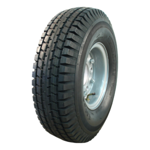 luchtband + wiel 6.00-9 V-6509 6PR + 4.00E-9 ET0 94/140/5 88 L staal zilvergrijs