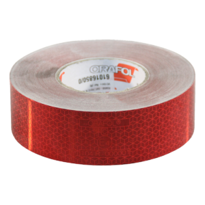 markeringssticker opleggers >3500kg 50mm x 50mtr rood