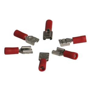 vlakstekerhuls voor draad 0,5 - 1,5mm2 , 2,8x0,8mm, rood