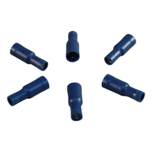 rondstekerhuls voor draad 1,5 - 2,5mm2 , Ø5 , blauw