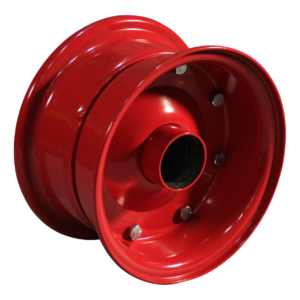 wiel 4.40D-8 ET0 kogellager zitting NL100 staal rood