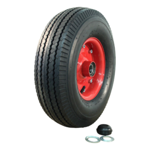 luchtband + wiel 5.00-8 S-7102 8PR + 3.00D-8 ET0 NL88 89 A4 staal rood