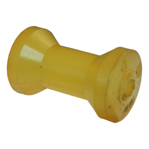 kielrol PU geel Ø73mm 128mm Ø16,5