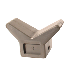 boegsteun rubber 120° grijs