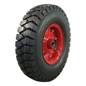 luchtband + wiel 5.00-8 V-2502 8PR + 3.00D-8 ET0 NL100 staal rood