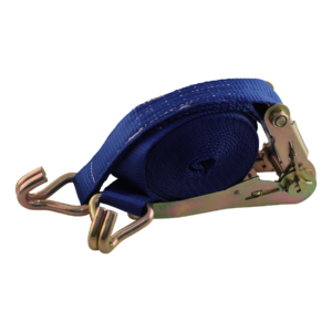 spanband, 2-delig , met ratel en dubbele punthaken blauw 50mm 5000mm Novio cargo