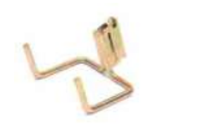 fitting bindrail Ø8mm dubbele haak
