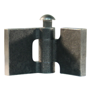 recht portierscharnier met rvs pen 30 x 30mm scharnierblad blank