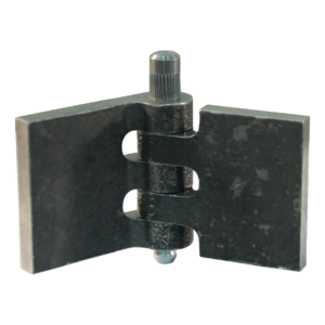 recht portierscharnier met pen met smeernippel 40 x 40mm scharnierblad blank