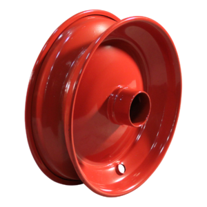 wiel 2.50Ax8 ET0 kogellager zitting NL106 staal rood