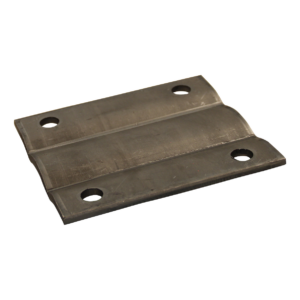 montageplaat steunpoot / -wiel opschroefbaar Ø70mm blank