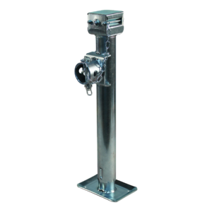steunpoot wegklapbaar LR met zeskant SW19 Ø57mm 1300kg verzinkt 375mm 560mm