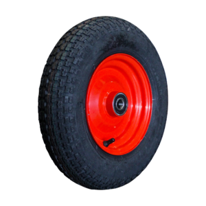 luchtband + wiel 3.50-8 V-9128 4PR + 2.50Ax8 ET0 NL75 46 N staal rood