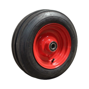luchtband + wiel 4.80/4.00-8 V-8502 4PR + 2.50Ax8H2 ET0 NL100 staal rood