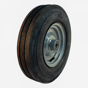 luchtband + wiel 3.50-8 V-8502 4PR + 2.50Ax8H2 ET0 NL90 49 A3 staal zilvergrijs