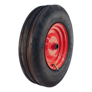 luchtband + wiel 4.80/4.00-8 V-8502 4PR + 2.50Ax8 ET0 rollager Ø25 NL100 staal rood