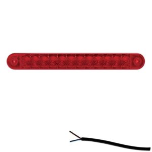 3e remlicht opschroefbaar 0.5m kabel, 2 x 1mm² open eind 225x28x13mm 12-24V DC
