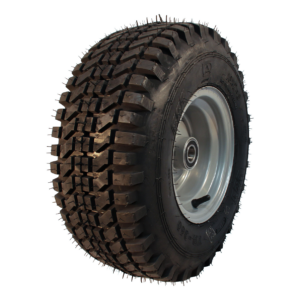 luchtband + wiel 18x7.00-8 TR-360 6PR 5.50Ax8H2 ET0 NL90 76 A6 staal zilvergrijs