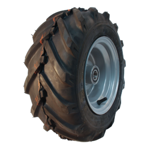 luchtband + wiel 16x6.50-8 V-8501 4PR + 5.50Ax8H2 ET0 NL90 64 A4 staal zilvergrijs