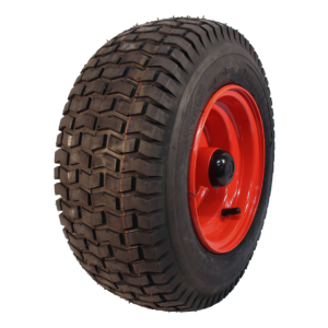 luchtband + wiel 16x6.50-8 V-3502 4PR + 5.50Bx8H2 ET0 NL110 staal rood