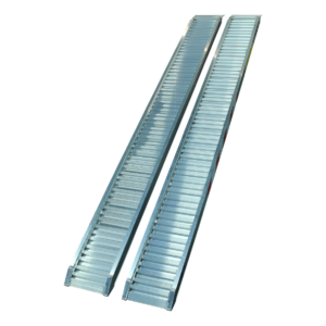 set oprijplaten recht aluminium 2995 x 300 opleglip ( L standaard )