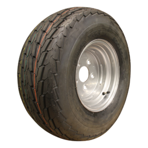 luchtband + wiel 20.5x8.0-10 KT-705 10PR + 6.00x10H2 ET-4 94/140/5 98/96 N staal zilvergrijs