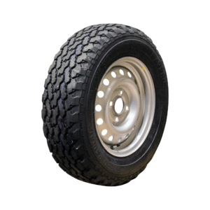 luchtband + wiel 185/70 R13C Savero M+S + 5Jx13H2 ET30 57/100/4 106/104 N staal zilvergrijs